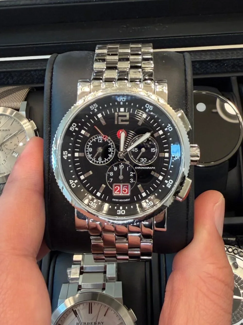Michele Sport Sail Chronograph Swiss Watch | Stainless Steel